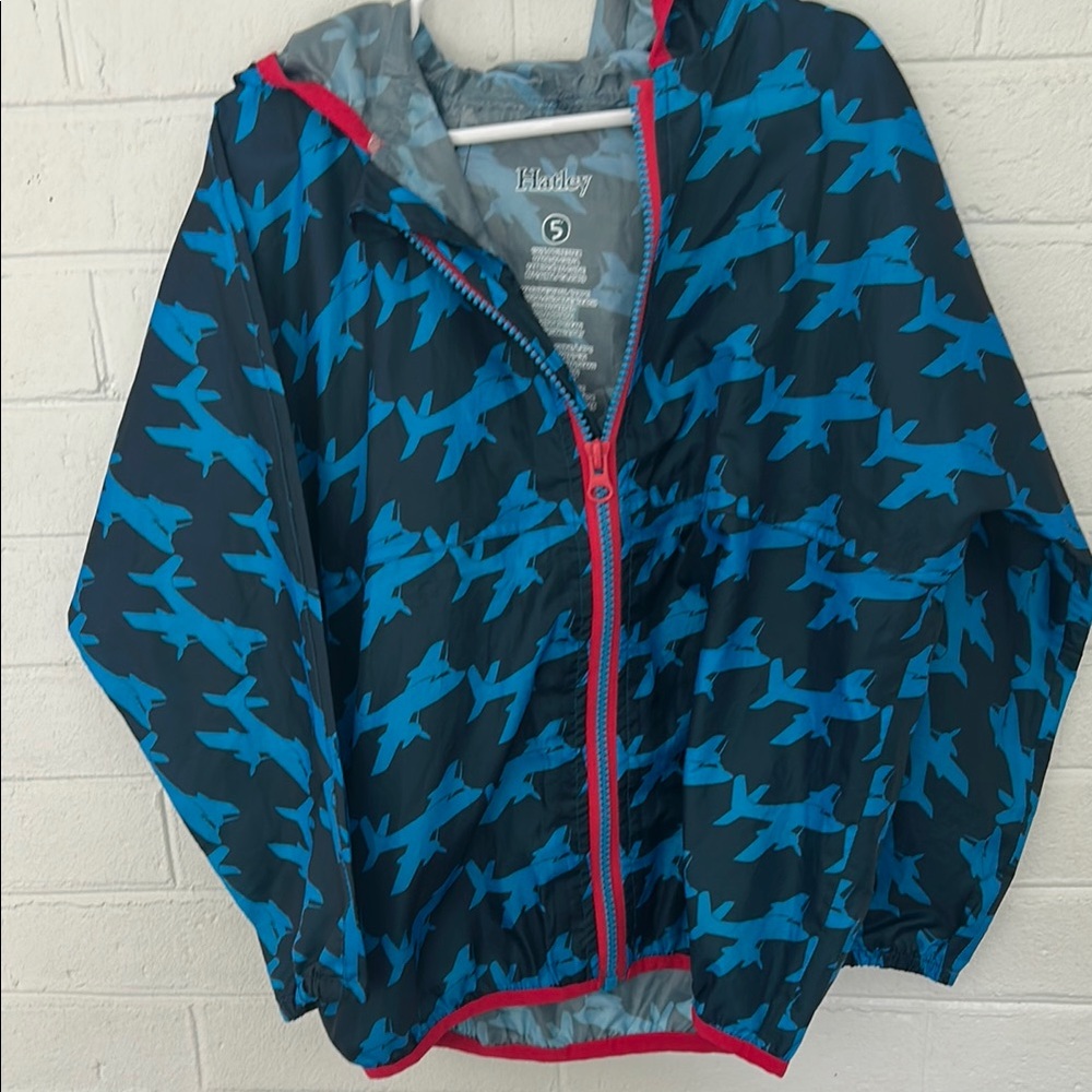 Hatley Airplane Windbreaker/Rain Jacket, size 5